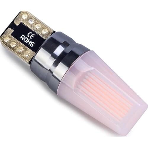 1X W5W LED T10 Turn Side Light Wedge Door Dome Read Trunk Bulb New Style Acrylic Sapphire Super Bright Car Signal Lamps 12V Auto