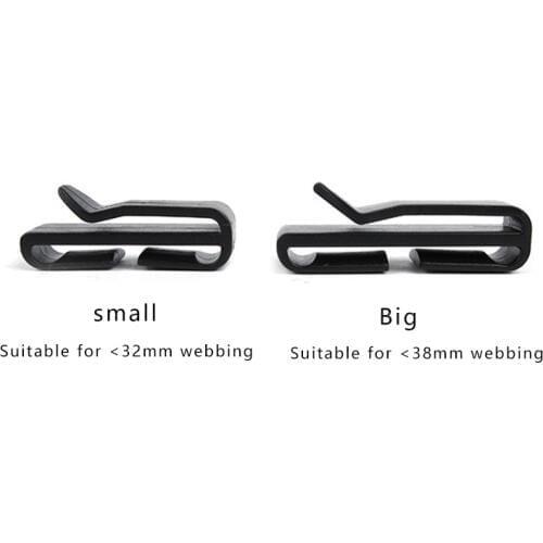 5pcs Quick Slip Plastic Buckle Webbing Ending Clips Adjusting Strap Belt Molle Tactical Backpack Camping Equipment Accessories