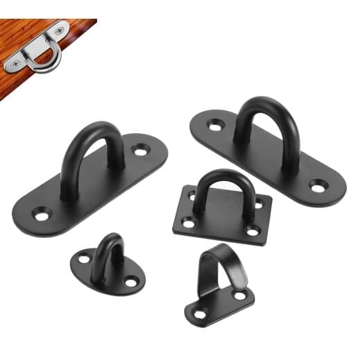 5Pcs Stainless Steel Ceiling Hooks Mount Base Home Ceiling Fans/Sandbag/Chandelier Light/Hammock/Leisure Sofa Fixed Hanging Hook