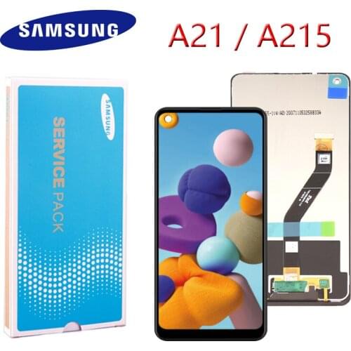 6.5" Original AMOLED For Samsung Galaxy A21 Lcd A215 SM-A215U LCD Display Touch Screen Digitizer Glass Assembly Display
