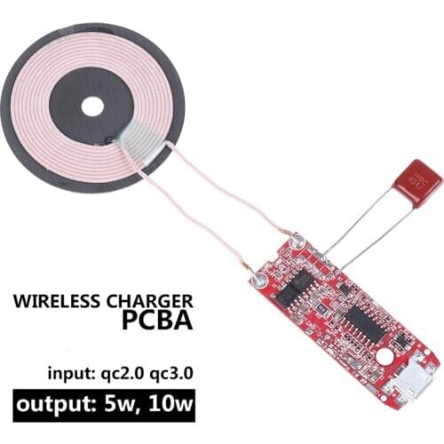 Wireless Charger PCBA Circuit Board Coil For Samsung S8 S9 Note 8 9 Wireless Charging DIY For IPhone XS Max XR