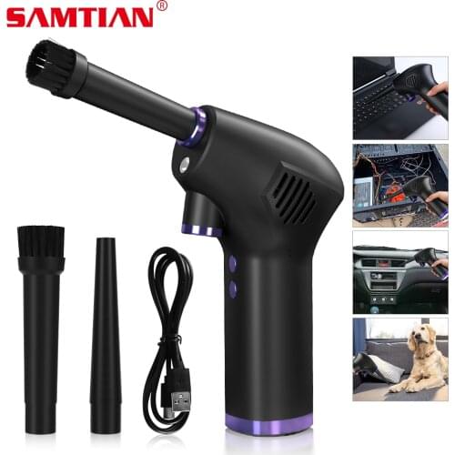 SAMTIAN Wireless Air Duster Portable Air Blower 15000W Handheld USB Dust Collector For Laptop Car Computer Keyboards Accessories