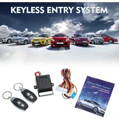 12V Car Central Lock Universal Auto Keyless Entry System Car Central Control with 2 Remote Auto Alarm System Car Styling