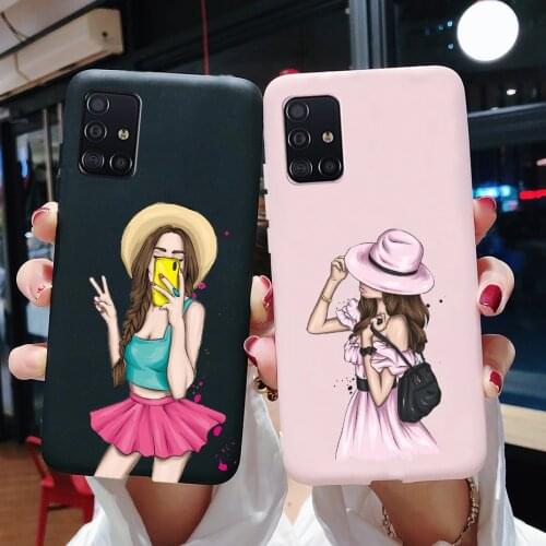 Black Brown Hair Baby Mom Girl Soft Silicone Case For Samsung Galaxy M31s M31 S M 31S Case On Samsung M31 Back Cover Phone Cases