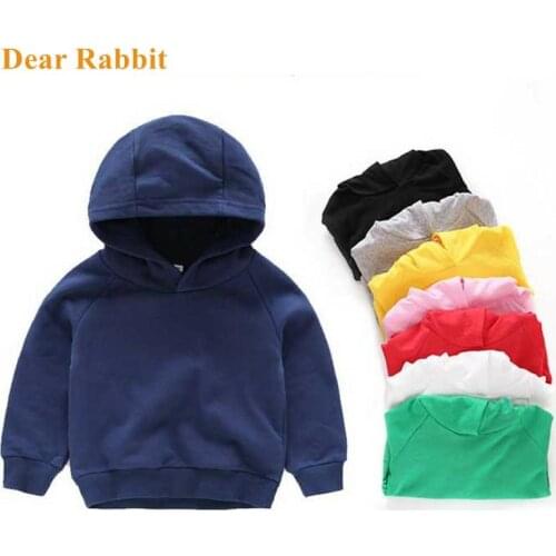 Kids Girls Boys Hoodies Outerwear White Red Yellow Black Grey Hooded Girls & Boys Sweatshirt Kids Clothes for 3 4 6 8 10 Years