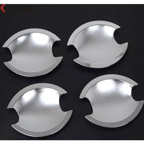 For Mitsubishi Outlander 2010 2011 2012 ABS Chrome Side Door Handle Bowl Cover Trim Sticker Car Styling Accessories 4pcs/set