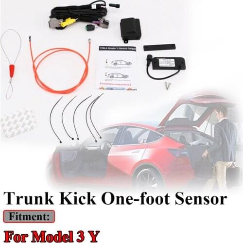 For Tesla Model 3 Y Electric Tail Gate Lift Opener One-Foot Sensor Activated Module Kit Trunk Kick Sensor