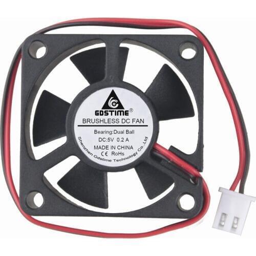 100 Pcs Gdstime Dual Ball 35mmx35mmx10mm 5V Cooler Micro DC Brushless Cooling Fan 35mm x 10mm 3510 3.5cm High Speed