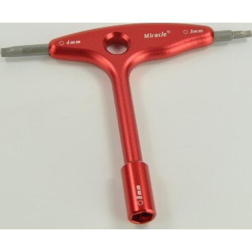 Wrench For glow CM8/ 3mm/ 4mm Spark Plug Red for Glow Engine RC Accessory