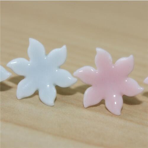 Colorful ceramic flower earrings stud for girls and women fashion jewlry dropshipping #1197