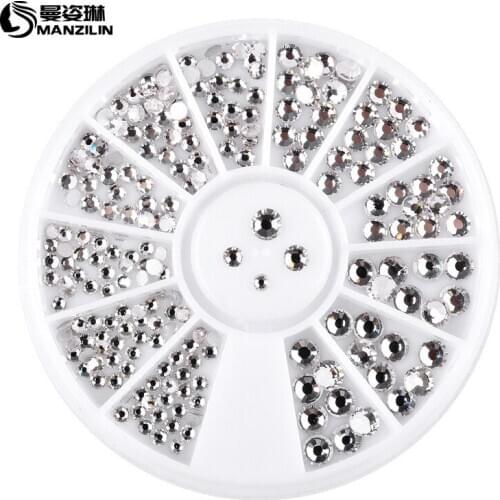 Mann pose Lynn nail jewellery wholesale diamond jewellery disc nails flat white diamond ornament