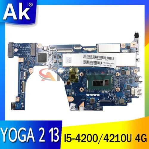 ZIVY0 LA-A921P motherboard For Lenovo YOGA 2 13 YOGA 213 laptop motherboard W/ CPU I5-4200/4210U 4G RAM DDR3 100% fully tested