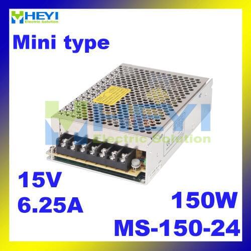 MS-150-24 High power 150w 24VDC 6.25A ac dc industrial power supply 24v switching power supply