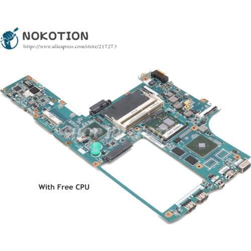 NOKOTION For Sony VAIO VGN-CW Laptop Motherboard GT310M A1768959A MBX-226 MAIN BOARD 1P-009BJ02-8011 PM45 DDR3 Free CPU