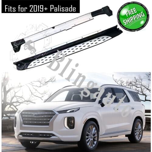 Fits for Hyundai Palisade 2019 2020 running board Nerf bar 2Pcs left right Aluminium side step pedal protector