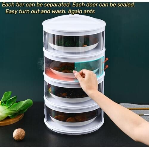 Transparent Stackable Food Insulation Cover Dustproof for Home Kitchen Refrigerator JS22