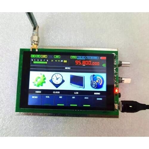 50Khz-200MHz Malachite DSP SDR Radio Malahit DSP SDR HAM Receiver + 3.5" touch LCD STM32H7