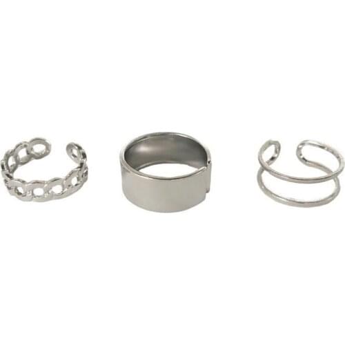 Adjustable Ring Alloy Simple Joints Ring Forefinger Rings Ornament Retro Vintage Opening Rings Women Jewelry Gifts