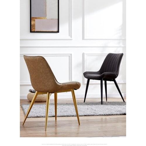 Nordic Chair Back Stool Modern Simple Lazy Manicure Chair Net Red Light Luxury Dining Chair Restaurant Table Chair Household