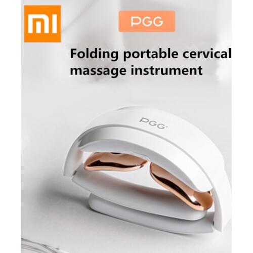 Xiaomi Mijia Pgg Folding Portable Neck Massager Multifunct 5 Modes Massage Pulse Infrared Heating Relaxation Muscles Pain Relief