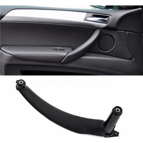 Inner Door Pull Handle Trim Panel Cover Right Side for 2004-2012 BMW E90 E91 335, Pelpalces 51417230850 & 51419150336 - Black