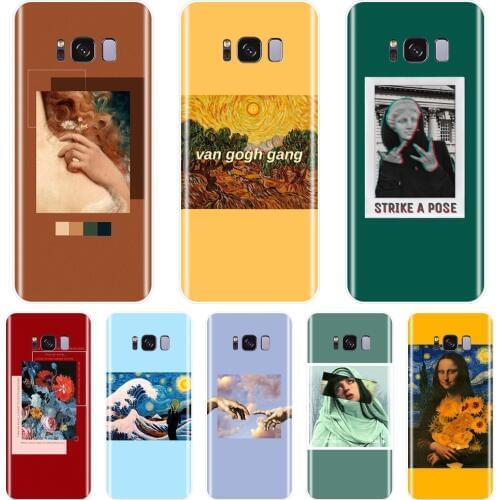 Back Cover For Samsung Galaxy S5 S6 S7 Edge S8 S9 Plus Yellow Van Gogh Soft Silicone Phone Case For Samsung Galaxy Note 9 8 5 4