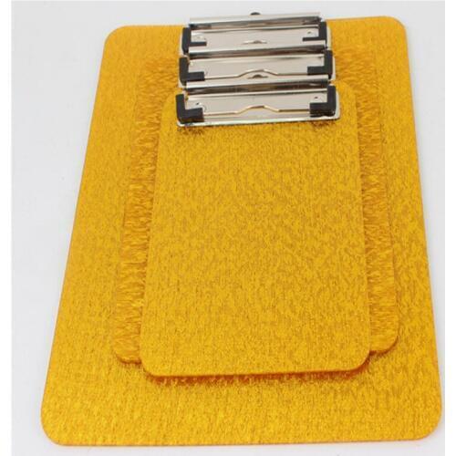 Golden acrylic Restaurant order plate Clipboard Writing Board Clip Board Office School hotel restaurant list menu Order clips