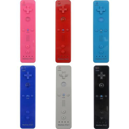 10pcs a lot 2 in 1 Built in Motion Plus Remote Controller Gamepad for W-i-i Console Game