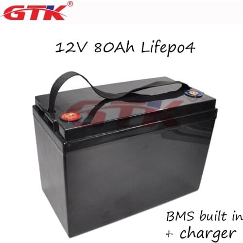 12V 80ah lifepo4 battery pack 12V lifepo4 100AH waterproof lithium battery pack 12v batteries for inverter, boat motor