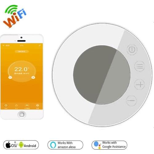 95-240V 3A Round Shape WIFI Temperature Controller Intelligent App Control Remote Thermoctat