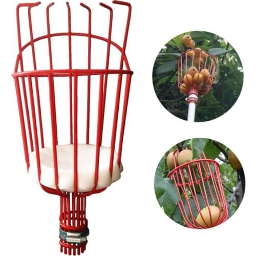 Aluminum Deep Basket Fruit Picker Head Convenient Fruit Picker Catcher Apple Peach Picking Garden Tools
