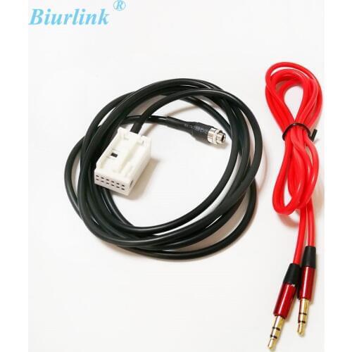 Biurlink Aux cable Audio Adapter for Skoda Octavia RCD510 RCD310 Female 3.5MM Jack
