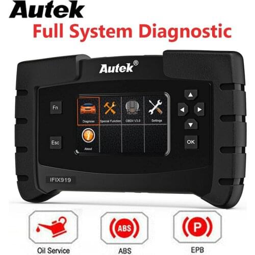 Autek IFIX919 OBD2 Car Diagnostic Tool Full System Oil EPB Airbag SAS Service Reset Professional OBD 2 Automotive Scanner