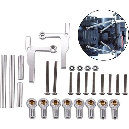 For Tamiya CC01 RC Crawler Car Metal Tie Rod Ball Joint Chassis Push Rod Set Simulation Parts