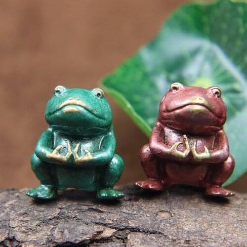 Ancient Egyptian Animal Frog Figurines Brass Paracord Beads Knife Lanyards Pendant Jewelry EDC Outdoor DIY Bracelets Accessories