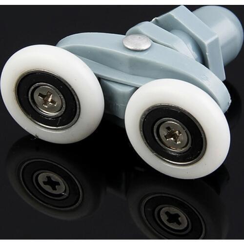 Shower door double rollers/pulleys/runners/rollers material ABS Stainless, Diameter 19mm/20mm/22mm/23mm/25mm/26mm/27mm 8cps/lot