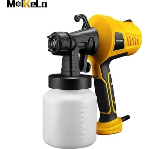 MeiKeLa Electric Spray Gun 400W HVLP Paint Sprayer Compressor Flow Control Airbrush Power Tools Easy Spraying & Clean 220V