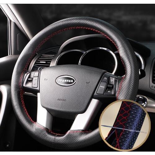 35-40CM Car Steering Wheel Cover For Kia K3 K2 Ceed Rio 3 4 Sorento Cerato Picanto Optima Sportage Soul Spectra Carnival Forte
