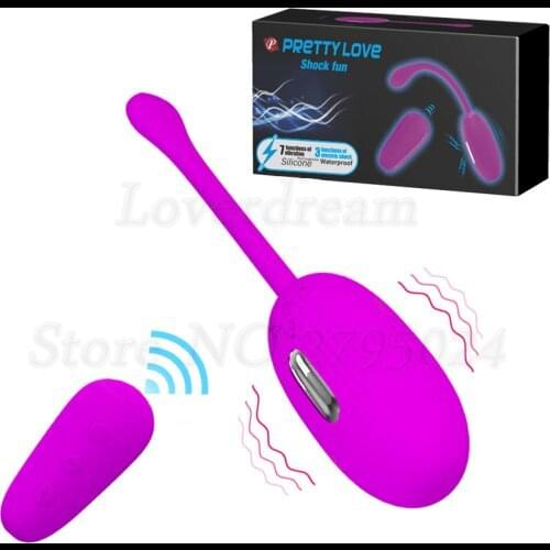 Sex Toys For Women USB Rechargeable Remote Control Vagina Massage Vibrator Pulse Electric Shock Silicone Vibrating Egg Ball