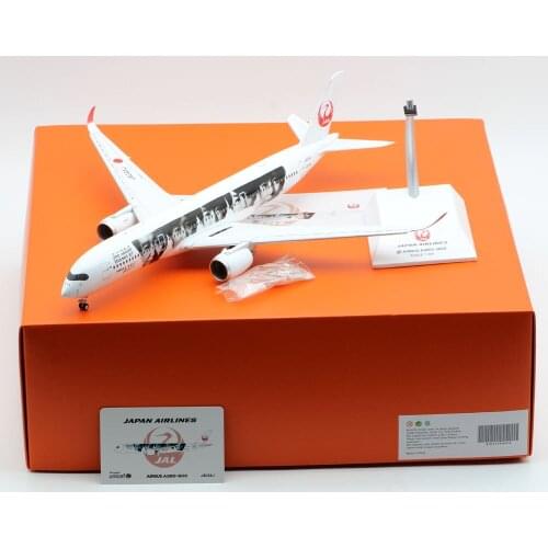 1:200 Alloy Collectible Plane JC Wings EW2359005A Japan Airlines Airbus A350-900XWB Diecast Aircraft Jet Model JA04XJ Flap Down