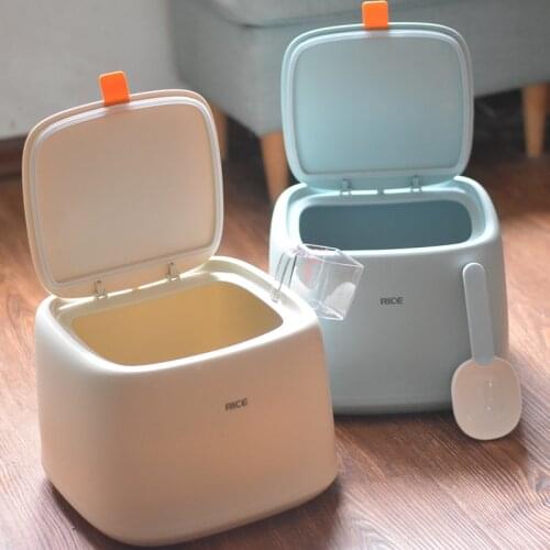 Nordic Cat Food Dog Food Storage Bucket Sealed Moisture-Proof Large Capacity Storage Box Food Storage Tank Household Storage