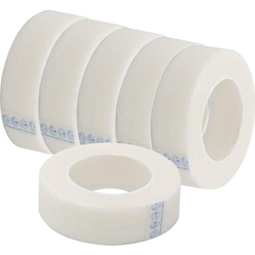 6 Rolls Eyelash Tapes Non-Woven Fabric Makeup Eyelash Lash Extension Supply Micropore Paper Medical Tape Makeup Accessories