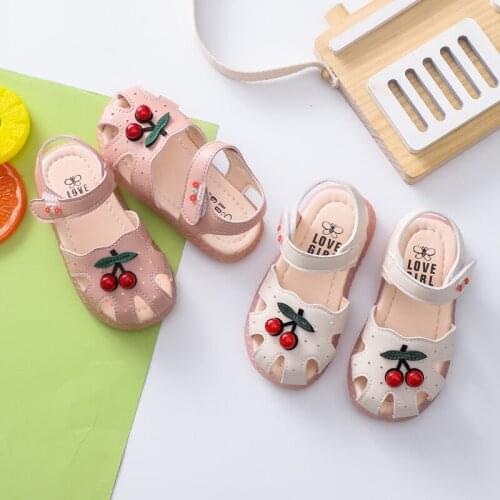 Summer Kids Shoes 2021 Fashion Leathers Sweet Children Sandals For Girls Toddler Baby Breathable Hoolow Princess Shoes