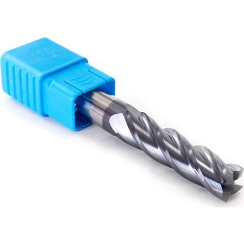 LIJUN Endmills Carbide Tungsten Steel Milling Cutter End Mill HRC45 4 Flute 4mm 6mm 8mm 10mm 12mm Metal Cutter Milling Tools