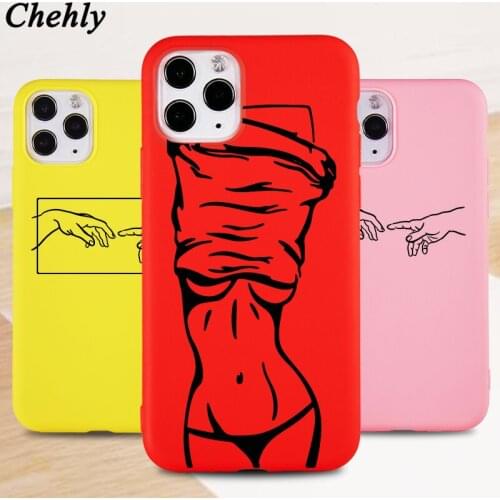Chehly Fashion Phone Case for IPhone 6s 7 8 11 Plus Pro X XS MAX XR SE Sexy Lady Cases Soft Silicone Fitted TPU Accessorie Cover