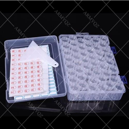46 Slots Grid 5D diamond painting Sticker box tools kit diamond Embroidery Accessories Bead Organizer Storage Case Container