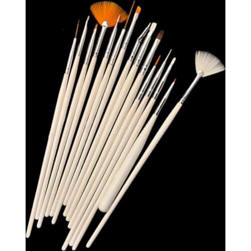 80% Hot Sale 15 Pcs Professional Nail Art Design Painting Drawing Pen Brush Set Nail DIY Tool
