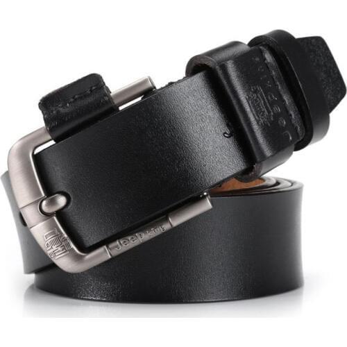New Mens Genuine Leather Belt 105-125cm Designer Business Casual Leather Belt Men Brand Cowhide Belt Ceinture Homme AFJP7