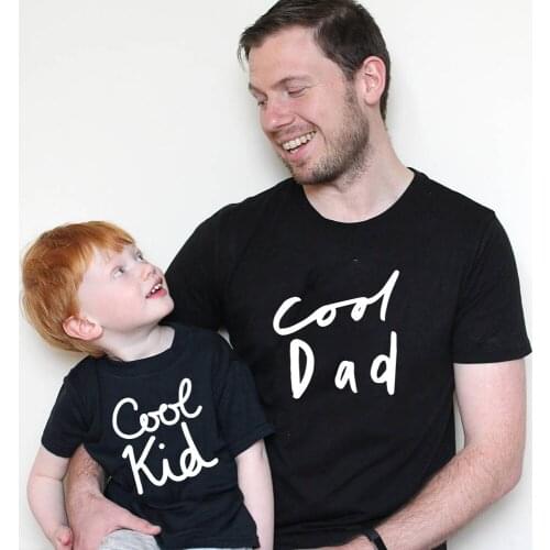 Father Daughter Son Clothes Look Tshirt Daddy and Me Baby Kids Summer Clothing 1pcs Cool Kid Cool Dad Family Matching Outfits