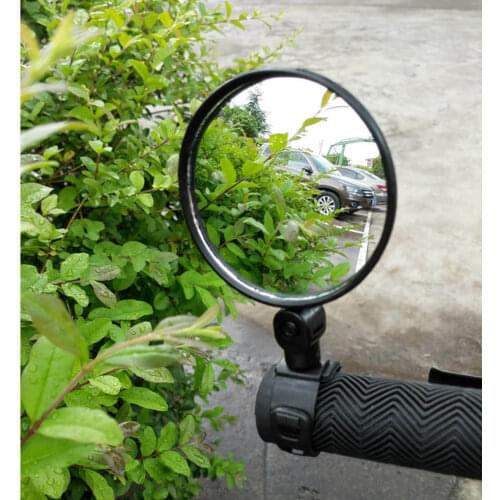 Bicycle Motorcycle Flat Mirror 360 Adjustable Bicycle Rearview Mirror Riding Motorcycle Parts Equipment Side Mirrors Accessories